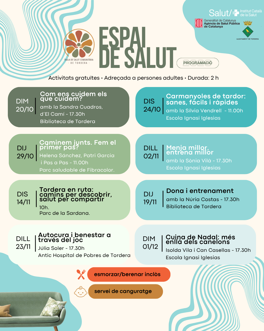Coneix la nova programaci&oacute; de l'ESPAI SALUT