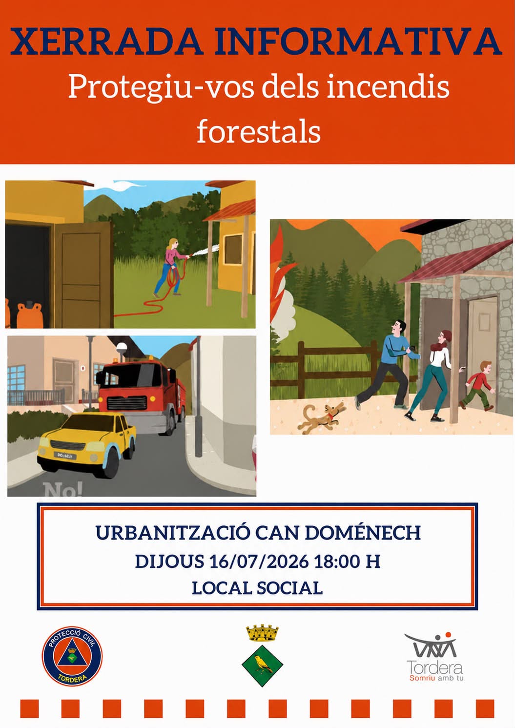 XERRADA informativa Protegiu-vos dels incendis forestals (Can Dom&egrave;nech)