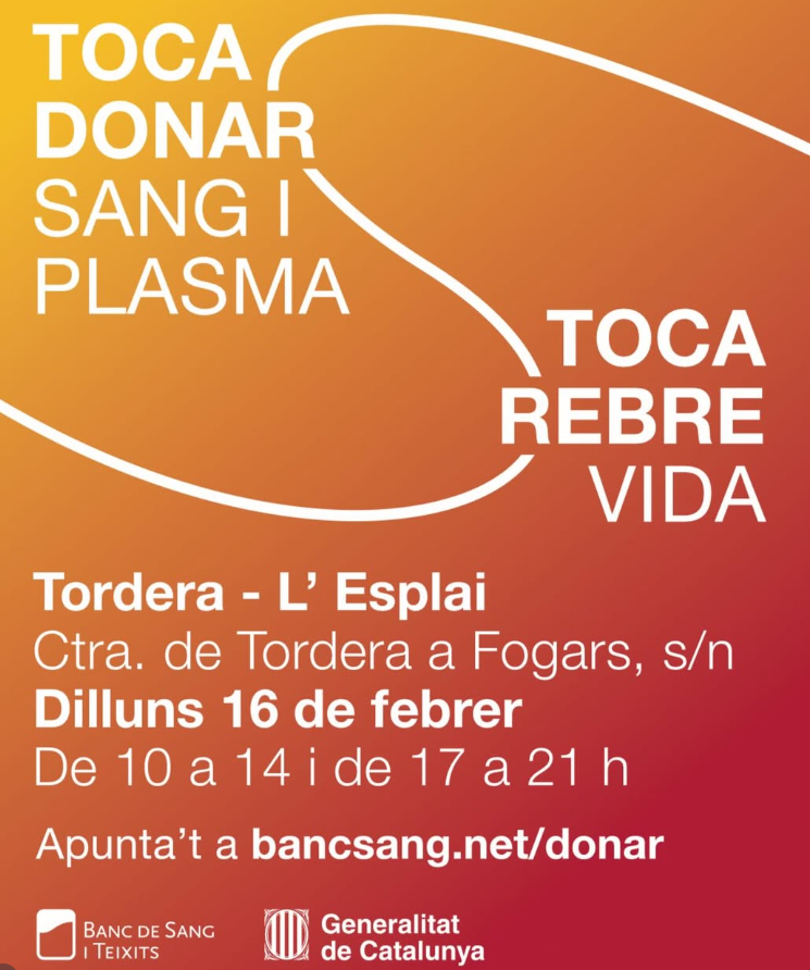 DONACI&Oacute; Sang i plasma