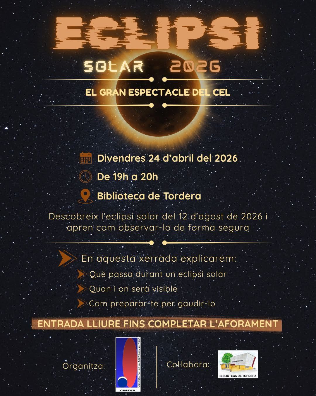 CONFER&Egrave;NCIA Eclipsi solar 2026