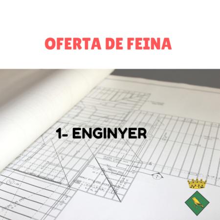 Publicació Oferta de Feina per màxima urgència: Enginyer