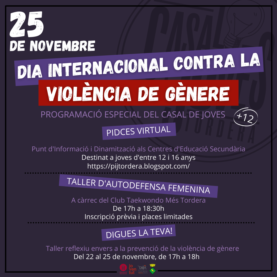 Tordera es reivindica contra la violència envers les dones amb activitats informatives, culturals i juvenils