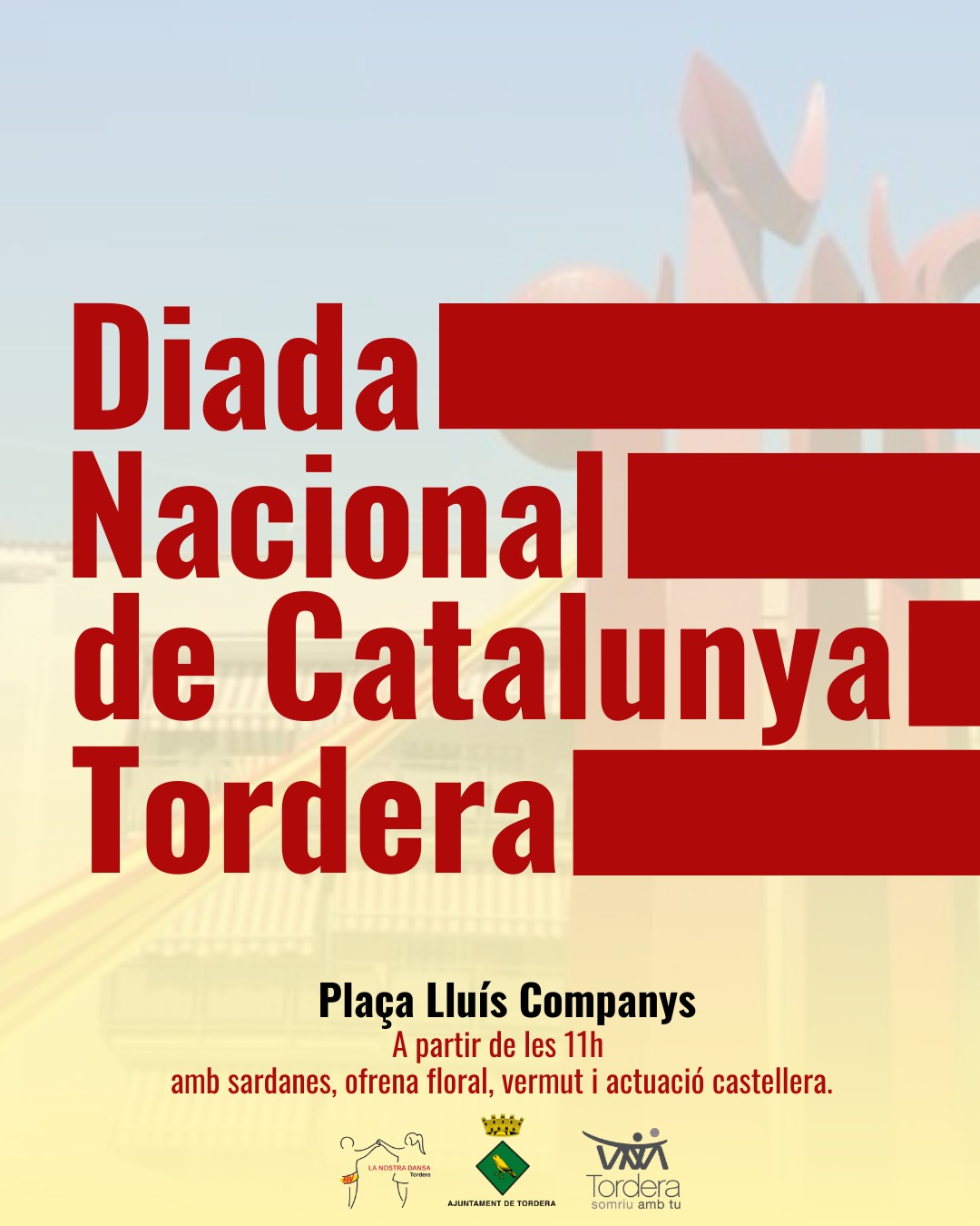 Tordera commemorarà la Diada Nacional de Catalunya amb Sardanes, l'ofrena floral i un pilar dels castellers de l'Alt Maresme
