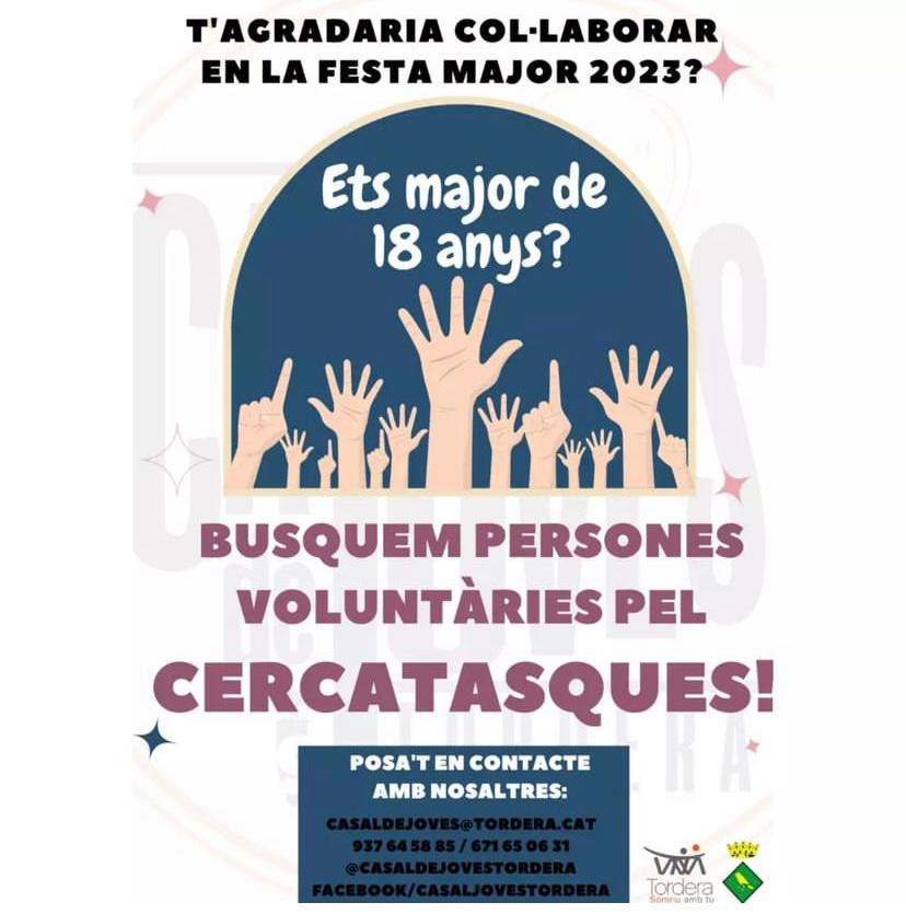 Vols ajudar a organitzar el cercatasques? Apunta't de voluntari