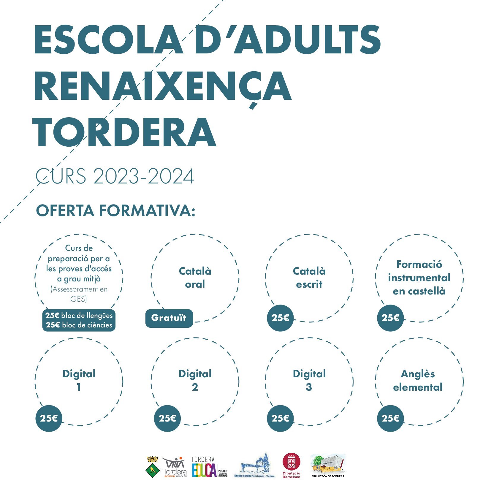 L'Escola d'adults Renaixença presenta l'oferta formativa per al curs 2023/2024