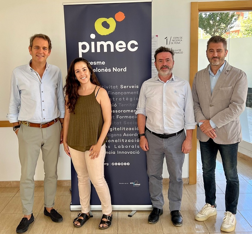 La regidoria de Promoció Econòmica i PIMEC es reuneixen per donar continuïtat a les diferents vies de col·laboració centrades en la formació i suport a les pimes locals