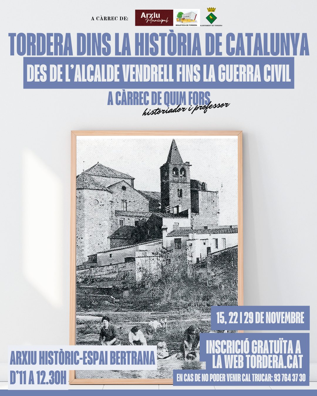 Tordera dins la història de Catalunya (Des de l'Alcalde Vendrell fins a la Guerra Civil)