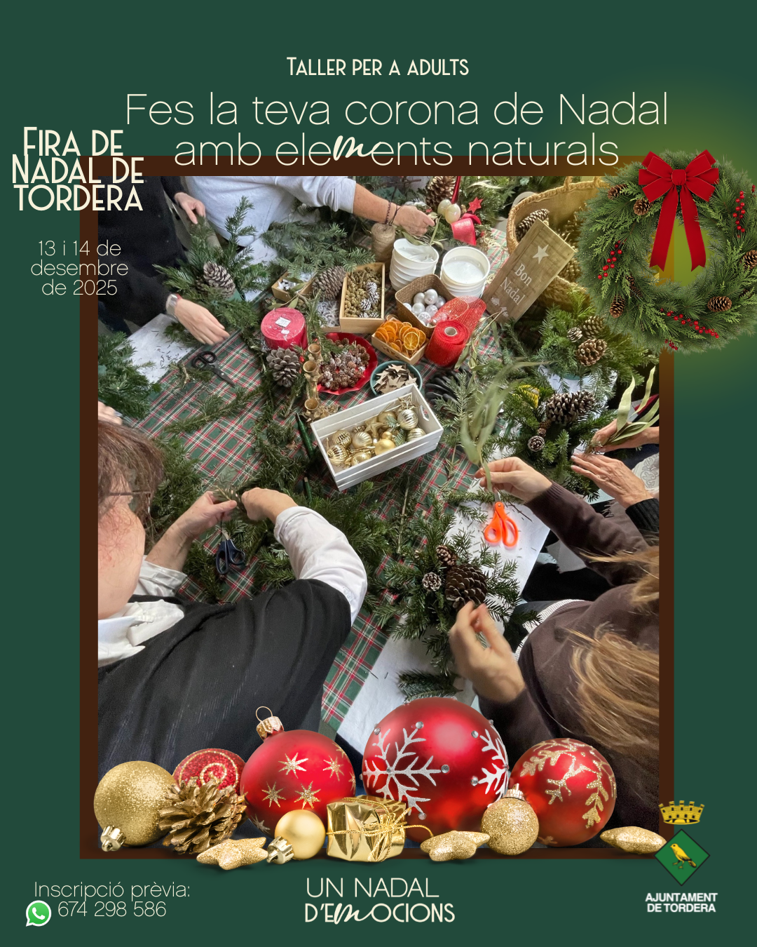 TALLER: Fes la corona de Nadal