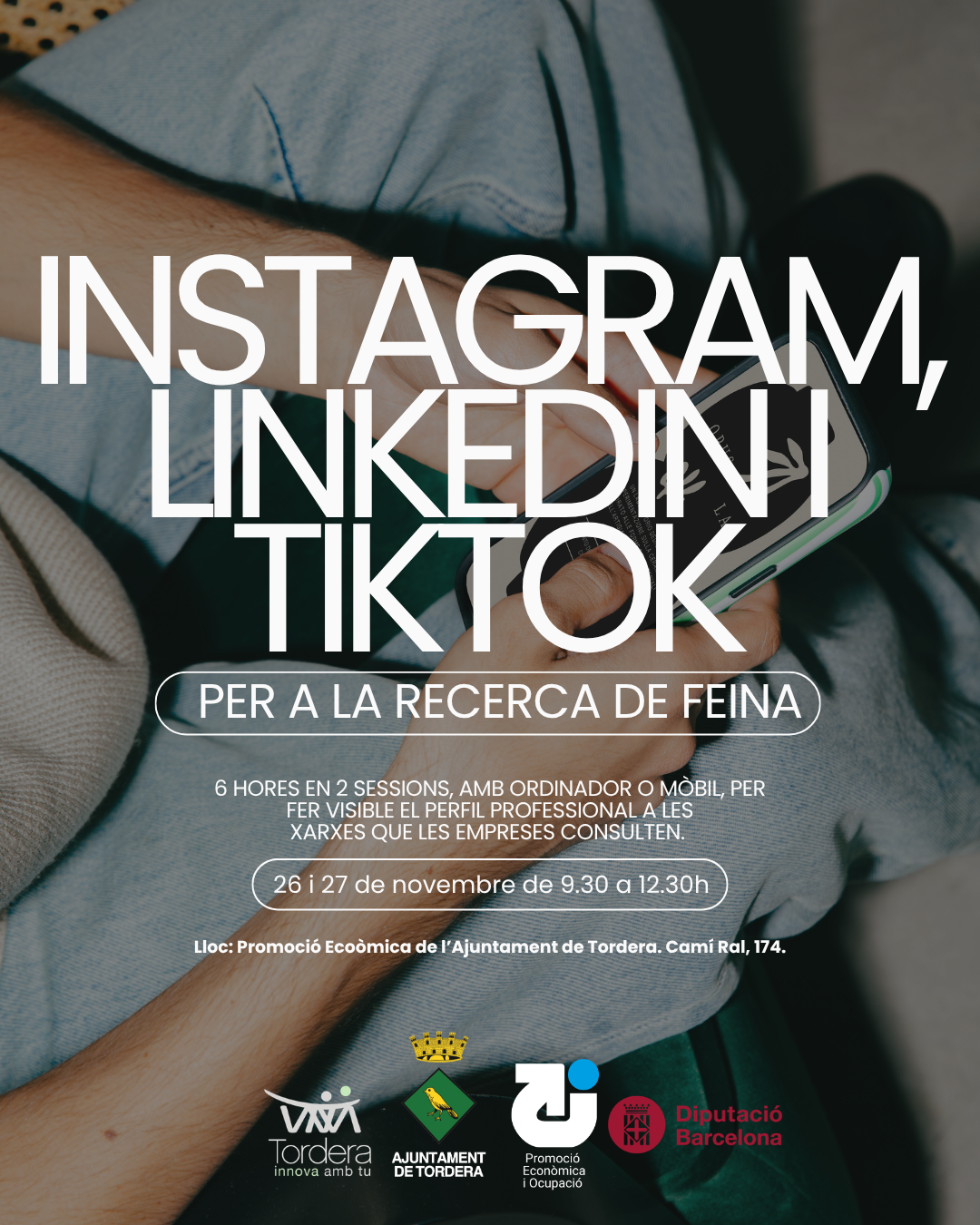 Instagram, Linkedin i Tik Tok per a la recerca de feina