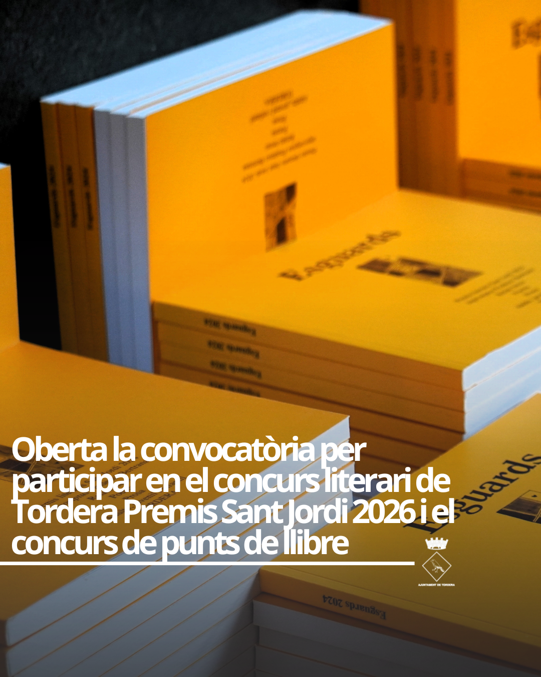 Inscripcions obertes per participar en el concurs literari de Tordera Premis Sant Jordi 2026 i el concurs de punts de llibre