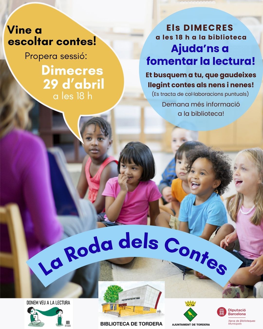 CONTES Vine a escoltar contes a la biblioteca!