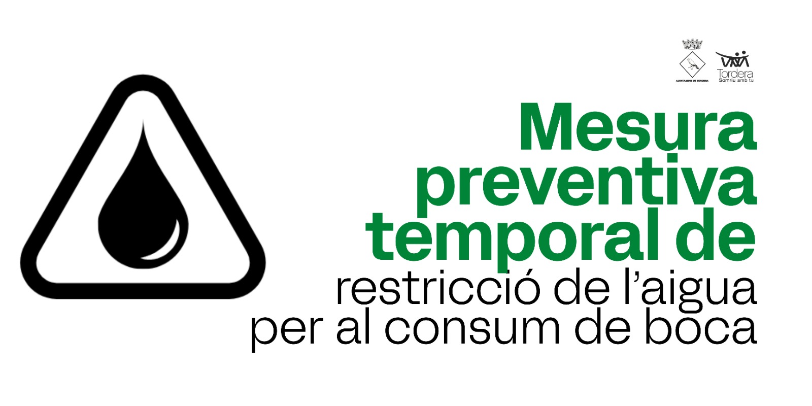 Mesura preventiva de restricció temporal del consum d'aigua de boca