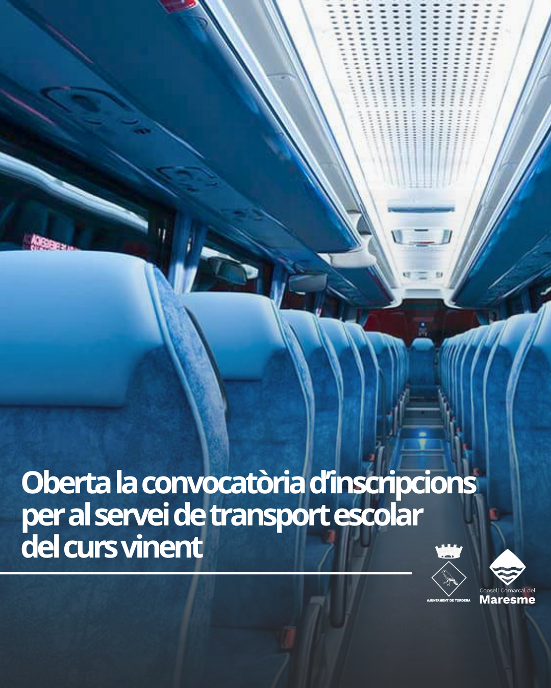 El Consell Comarcal del Maresme assumir&agrave; la gesti&oacute; del transport escolar no obligatori (TENO) de Tordera