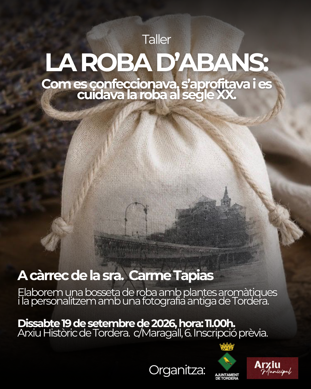 Taller: La roba d'abans. Com es confeccionava, s'aprofitava i es cuidava la roba al segle XX