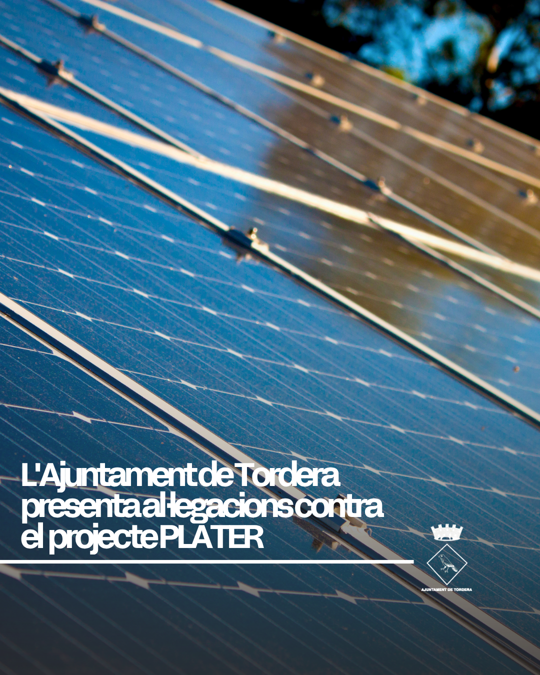 L'Ajuntament de Tordera presenta al&middot;legacions contra el projecte PLATER