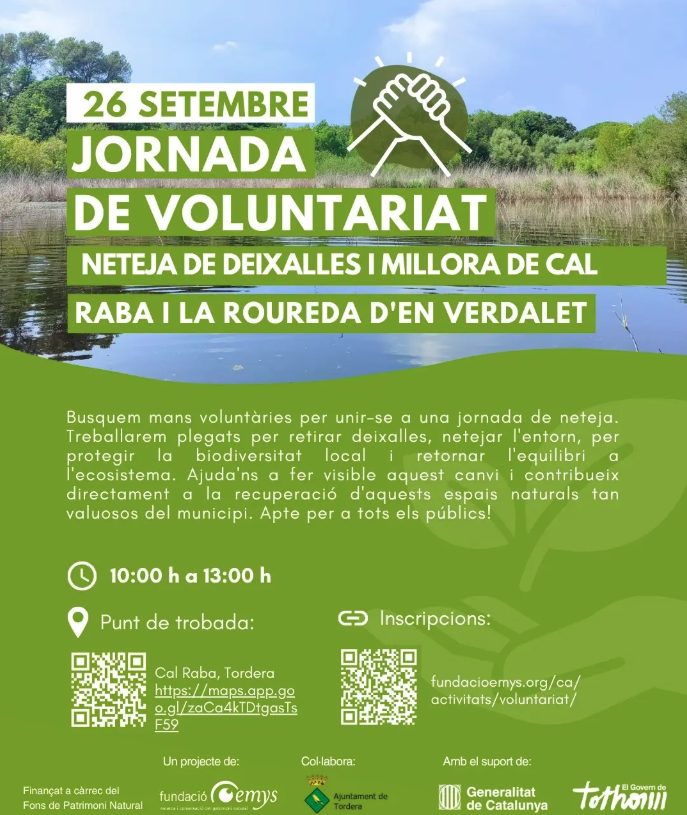 Jornada de voluntariat: neteja de Cal Raba i Can Verdalet